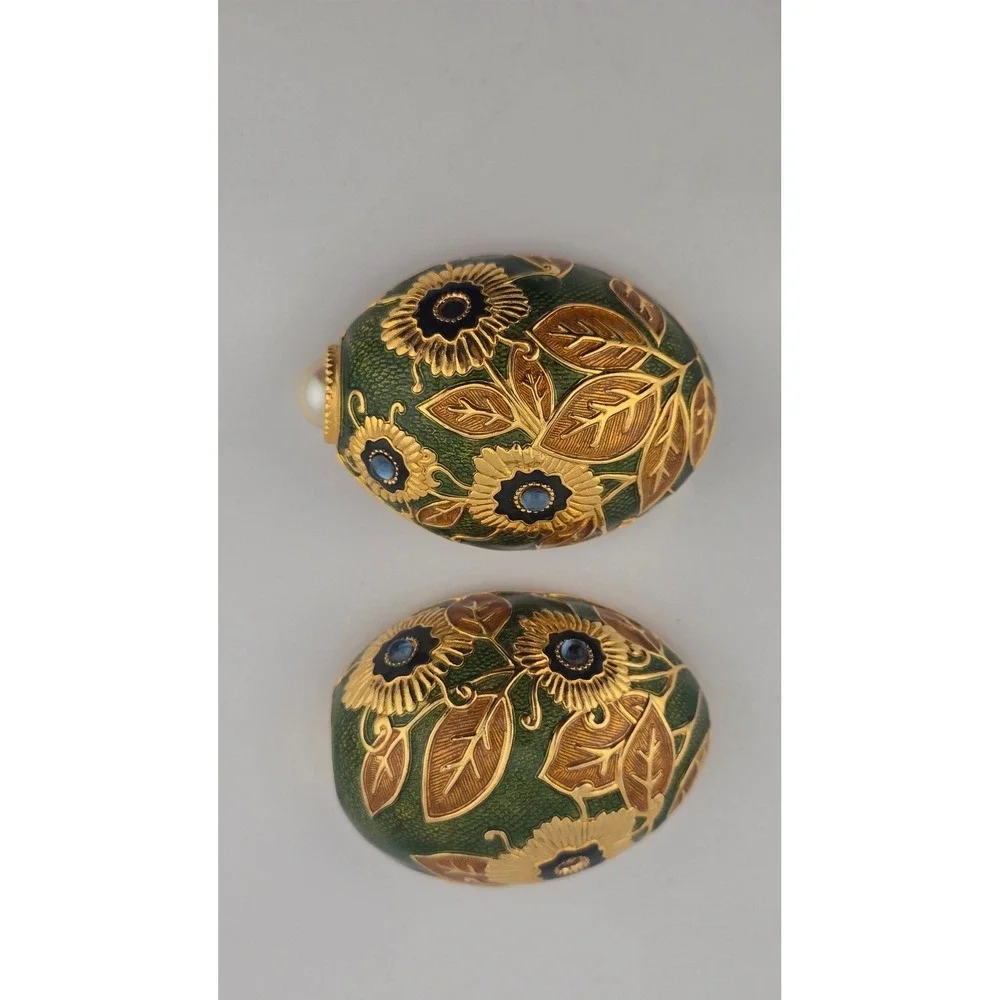 Edgar Berebi Limited Edition Trinket Egg Brooch Set
